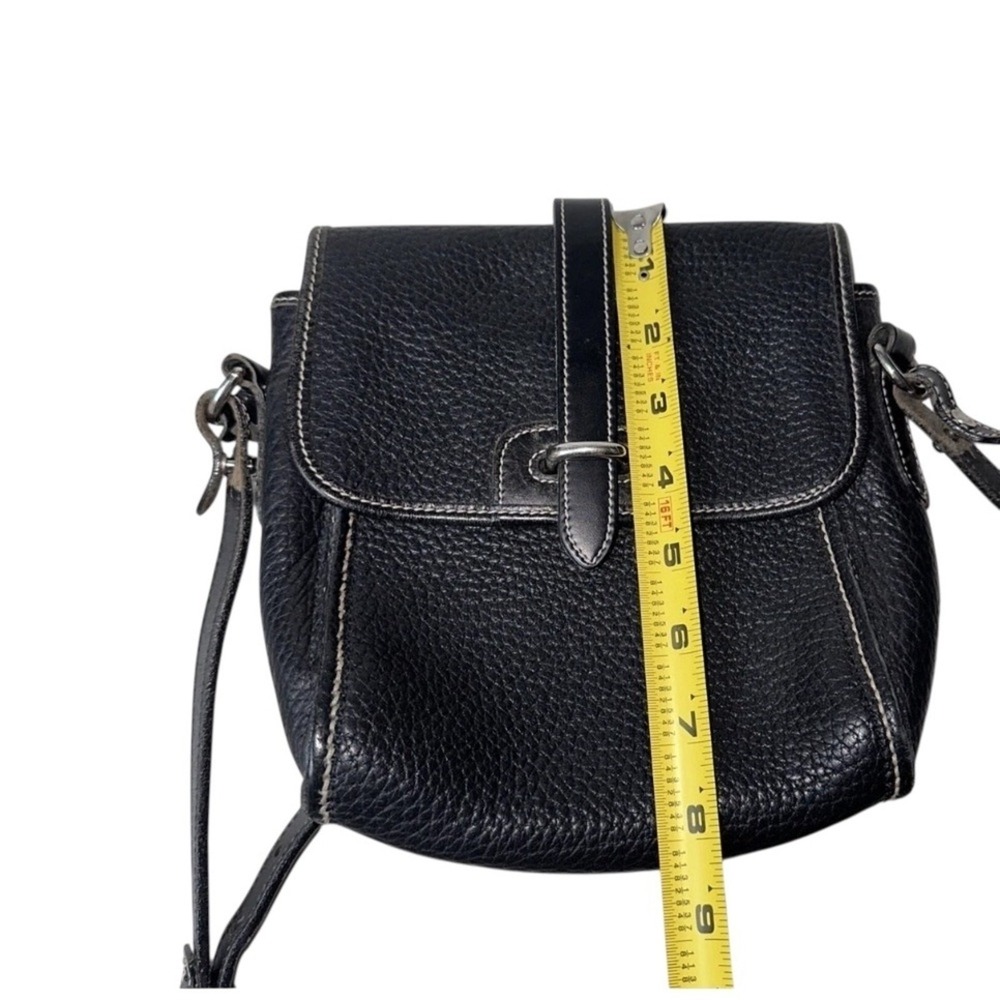Vintage Dooney & Bourke Equestrian Crossbody Bag-Black AWL Leather - Picture 9 of 11